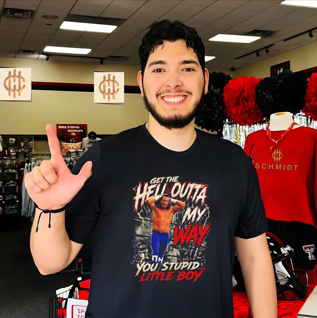 Nick Hamrick get the hell outta my way you stupid little boy vintage shirt Unisex