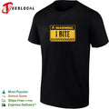 Warning I Bite funny sarcastic humor Unisex