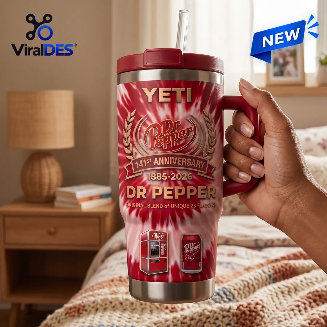 Dr Pepper 141st Anniversary YETI Stanley Tumbler