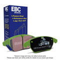 EBC 85-88 Chevrolet Nova 1.6 Greenstuff Front Brake Pads