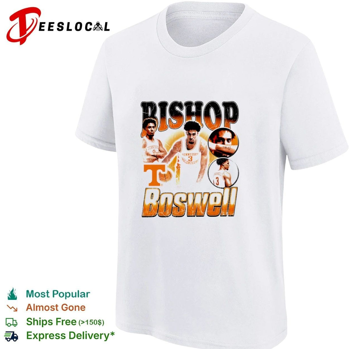 Bishop Boswell Tennessee Volunteers NCAA Basketball Unisex