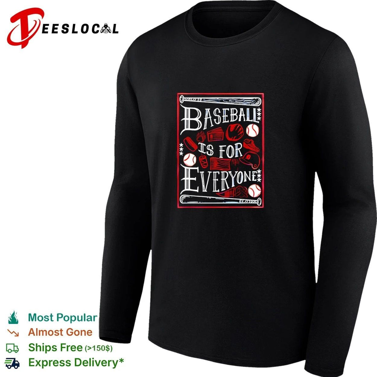Baseball Is for Everyone Detroit Tigers Unisex