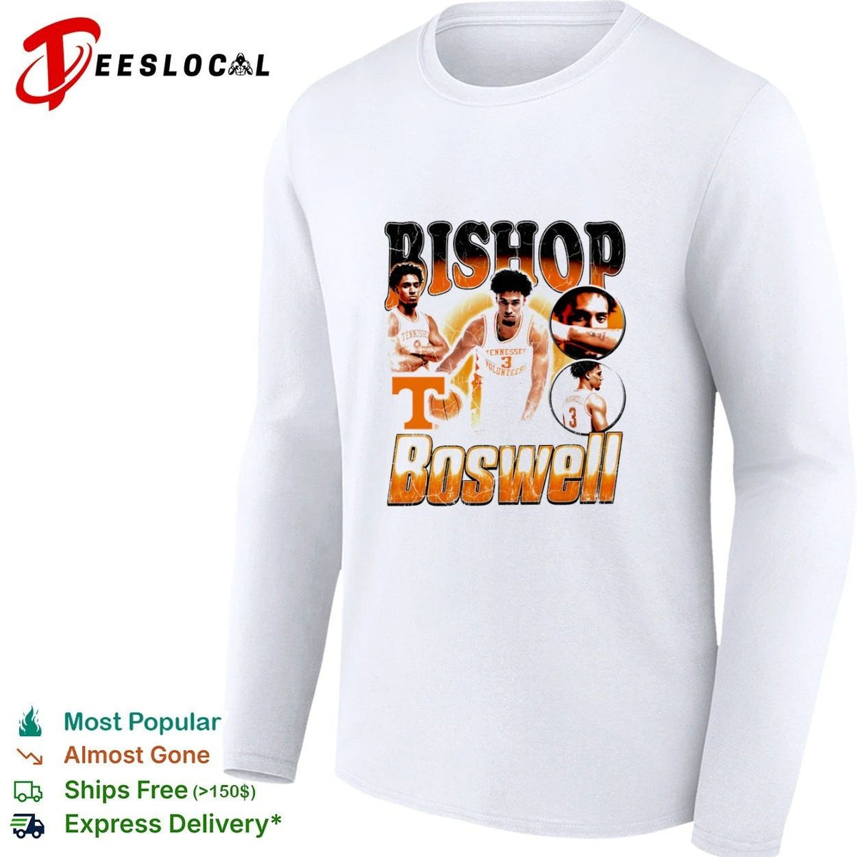 Bishop Boswell Tennessee Volunteers NCAA Basketball Unisex