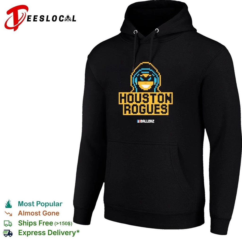 Houston Rogues Ballerz Pixel Art Gaming Unisex