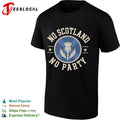 No Scotland No Party Thistle Badge Scottish Pride Unisex