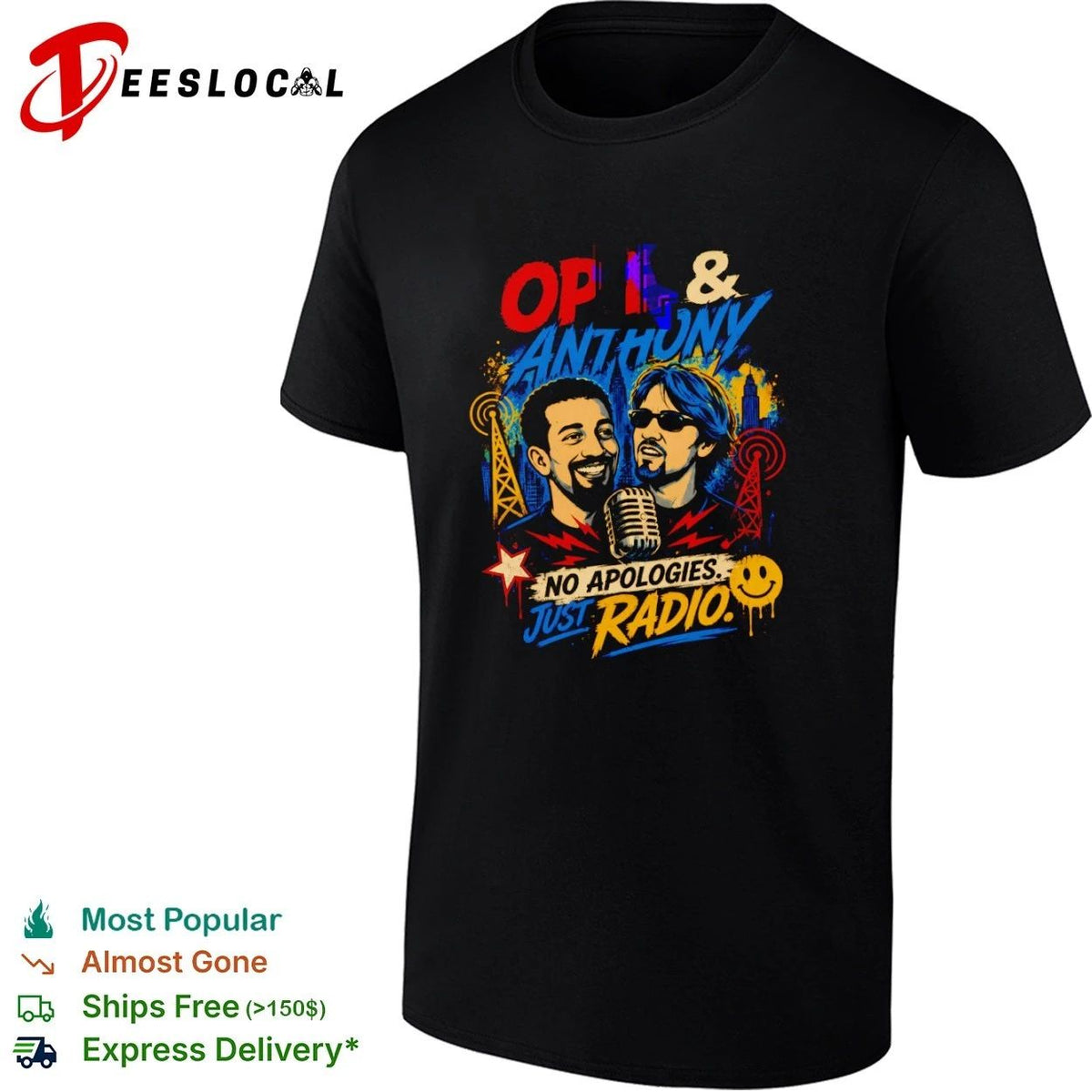 Opie and Anthony No Apologies Just Radio Unisex