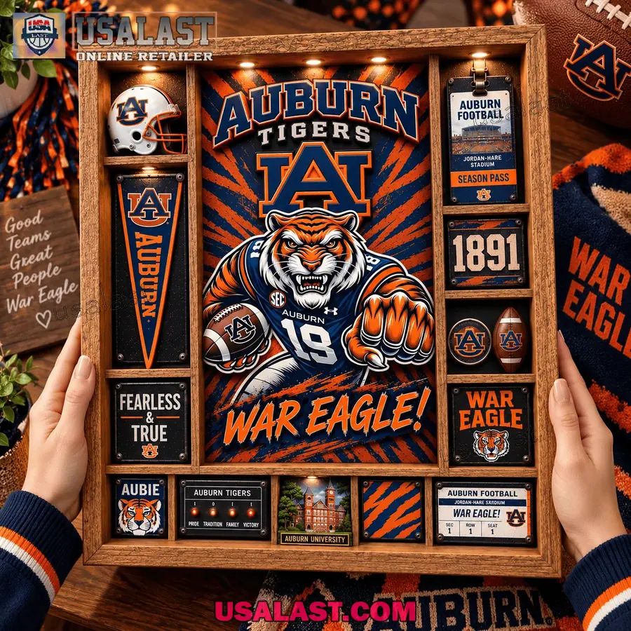 Auburn Tigers Custom Frame Light Box