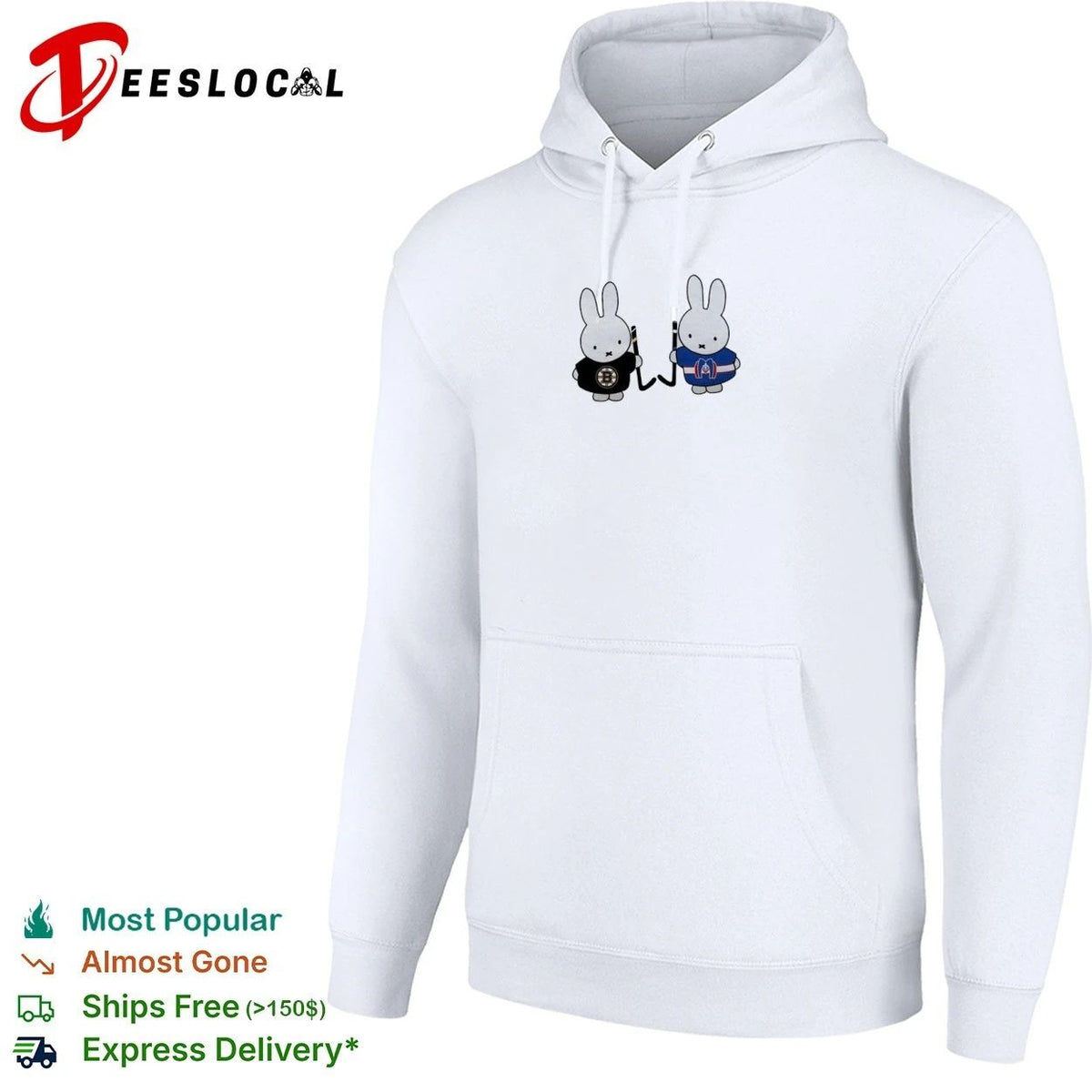 Miffy Boston Bruins and Montreal Canadiens Hockey Unisex