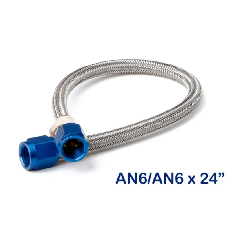 NOS 15410NOS -6 Stainless Nitrous Supply Hose 2 Foot