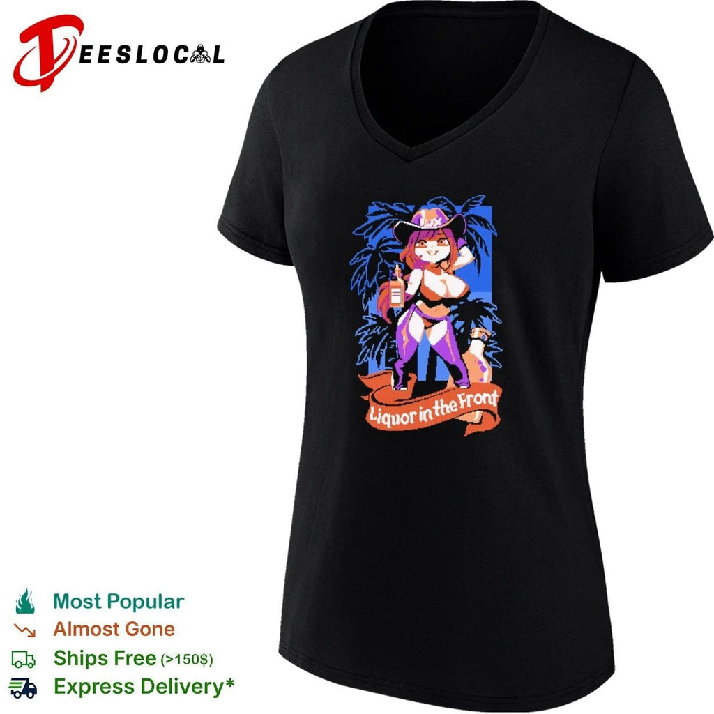 Liquor in the Front Cowgirl pixel art Unisex