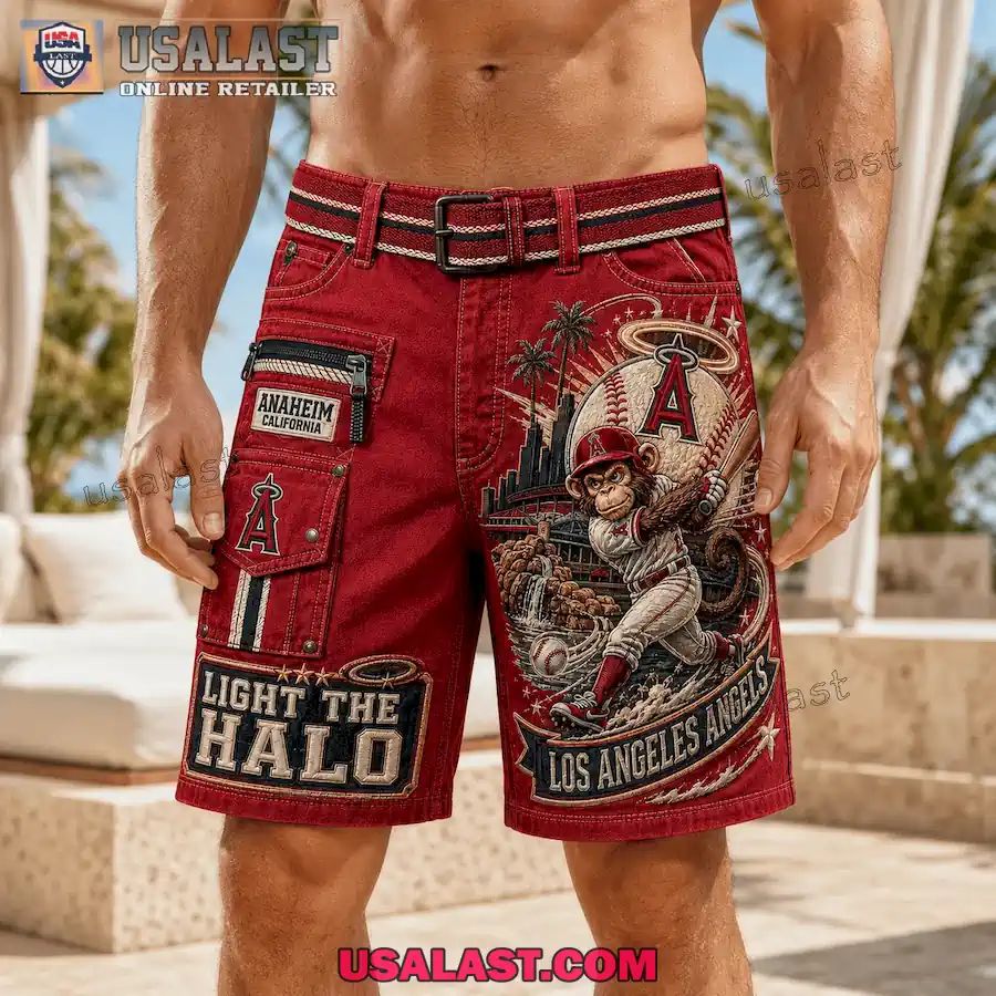 Los Angeles Angels Light The Halo Men Cargo Short