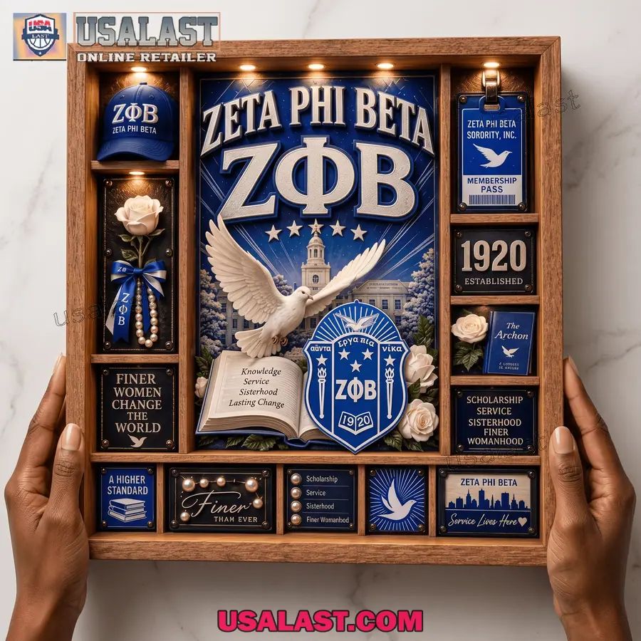 Zeta Phi Beta Custom Frame Light Box
