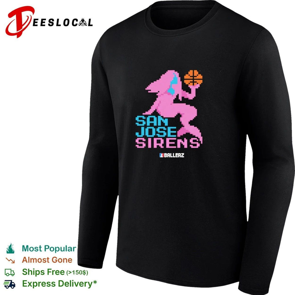 San Jose Sirens Ballerz basketball pixel art Unisex