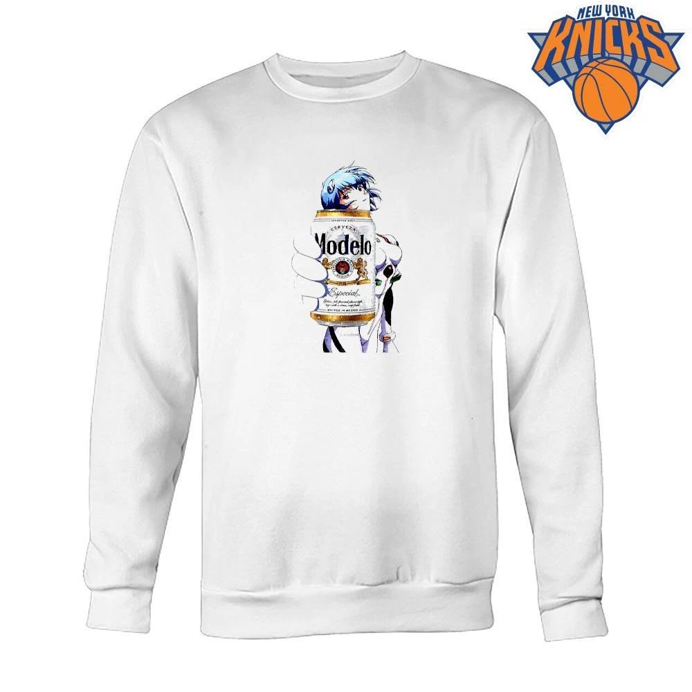 Rei Ayanami Holding Modelo Beer Can Neon Genesis Evangelion shirt Unisex