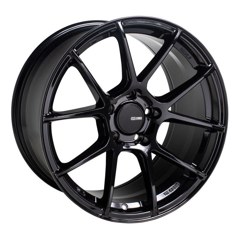 Enkei TS-V 18×8.5 40mm Offset 5×108 72.6mm Bore Gloss Black Wheel