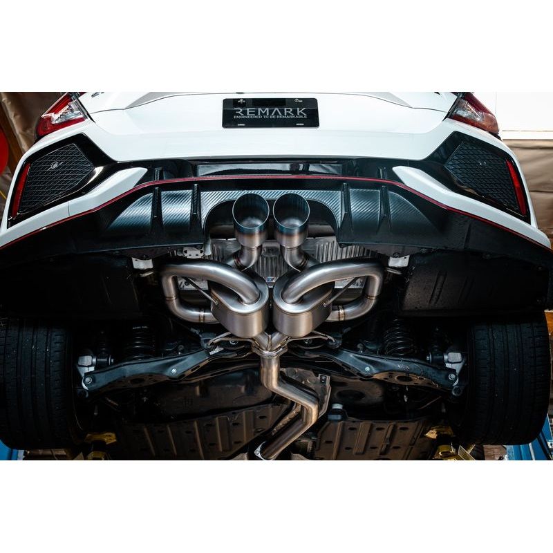 Remark Link Loop Titanium Catback Exhaust & Front Pipe | 2017-2021 Honda Civic Type-R (RK-C2076H-01LT)