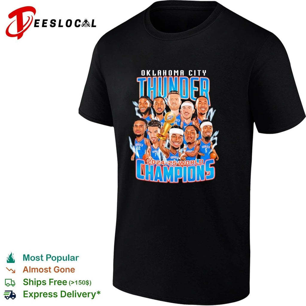 Oklahoma City Thunder 2024-25 World Champions Unisex