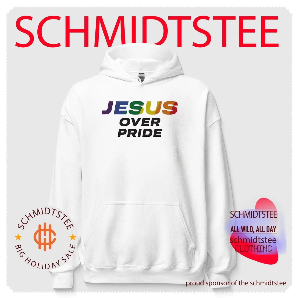Jesus over Pride Christian Faith Religious shirt Unisex