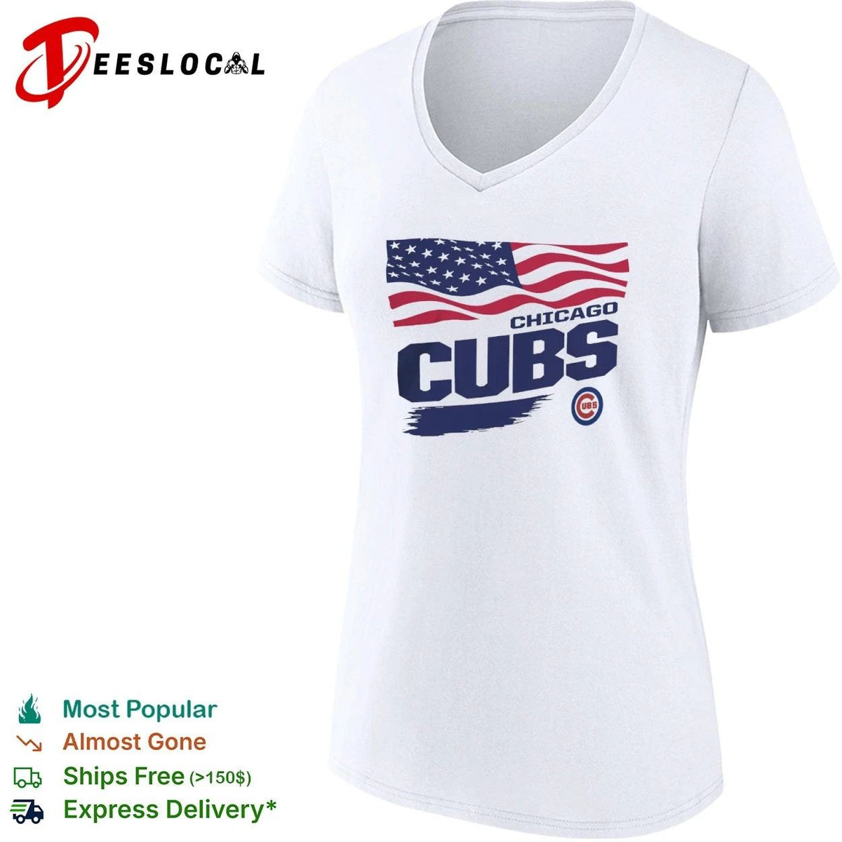 Chicago Cubs Waving Flag Chicago Cubs Starter Unisex