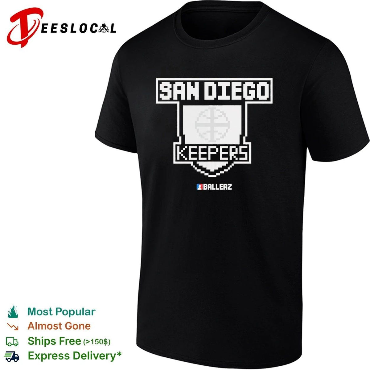 San Diego Keepers Ballerz Soccer Goalkeeper Unisex