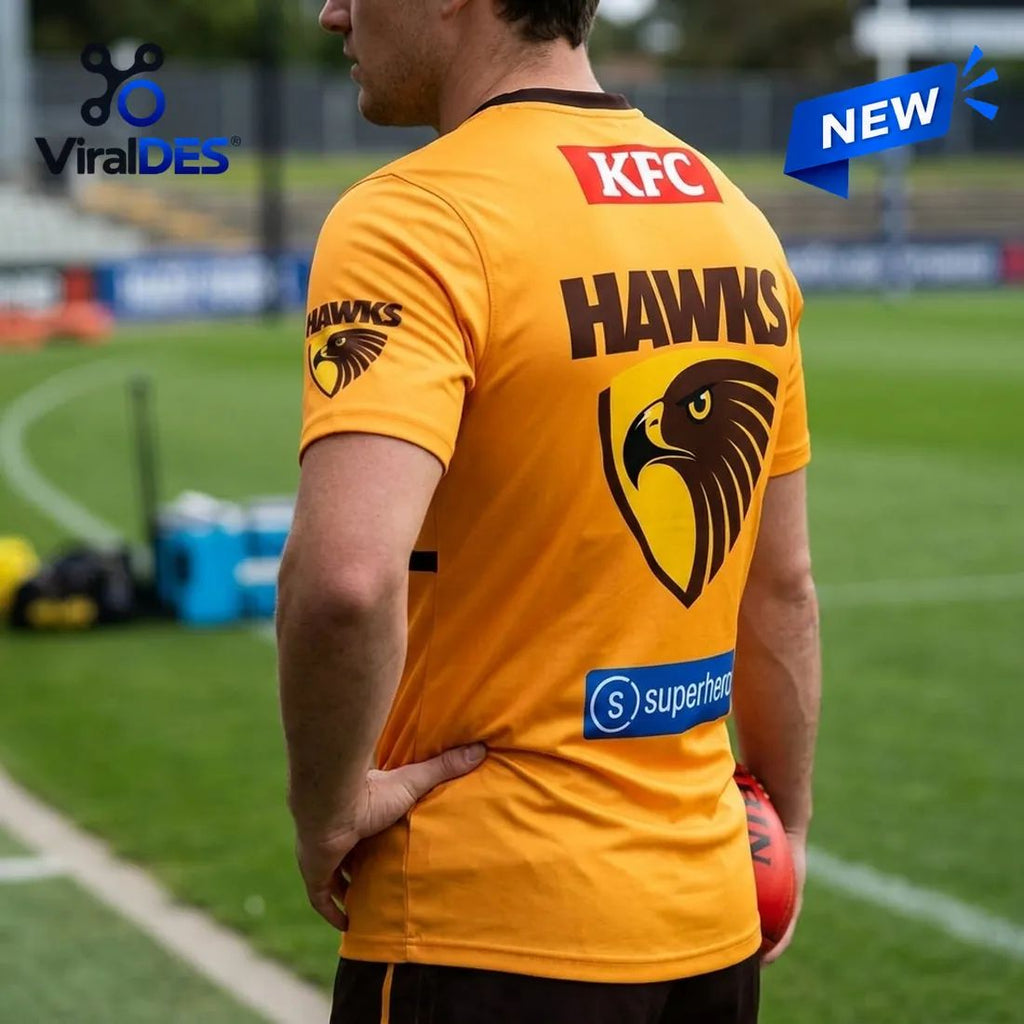 Hawthorn Football Club Gold Performance T-Shirt