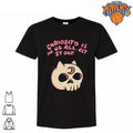 Curiosity Is In Us All Let It Out Cat Skull Pink Crescent Moon Aesthetic Shirt (1) Unisex