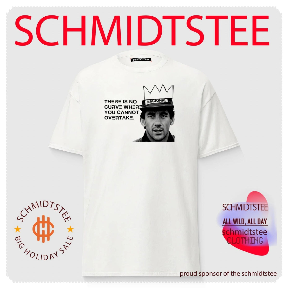Ayrton Senna There Is No Curve Where You Cannot Overtake shirt Unisex