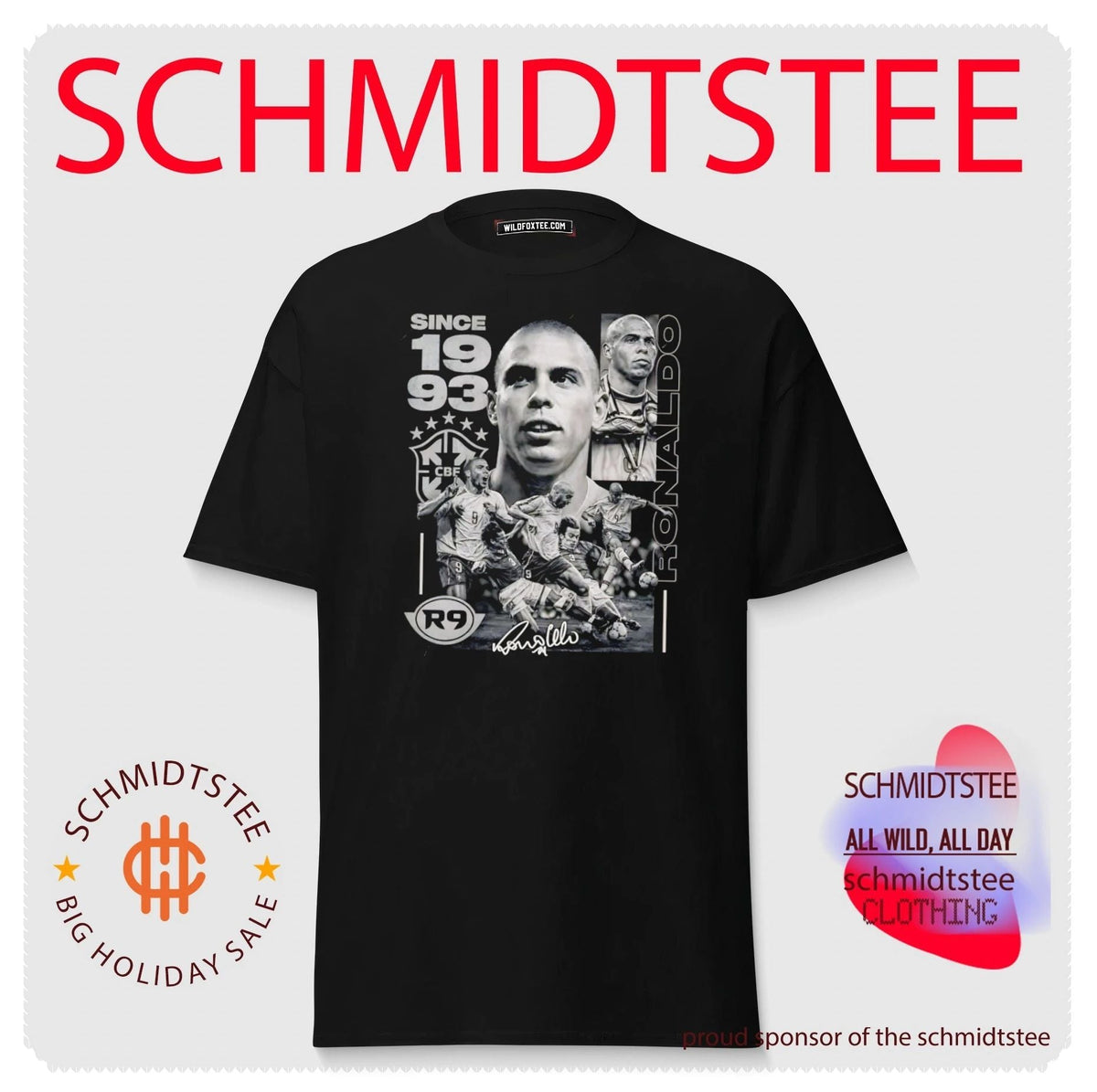 Ronaldo Nazario Brazil National Football Team since 1993 retro shirt Unisex