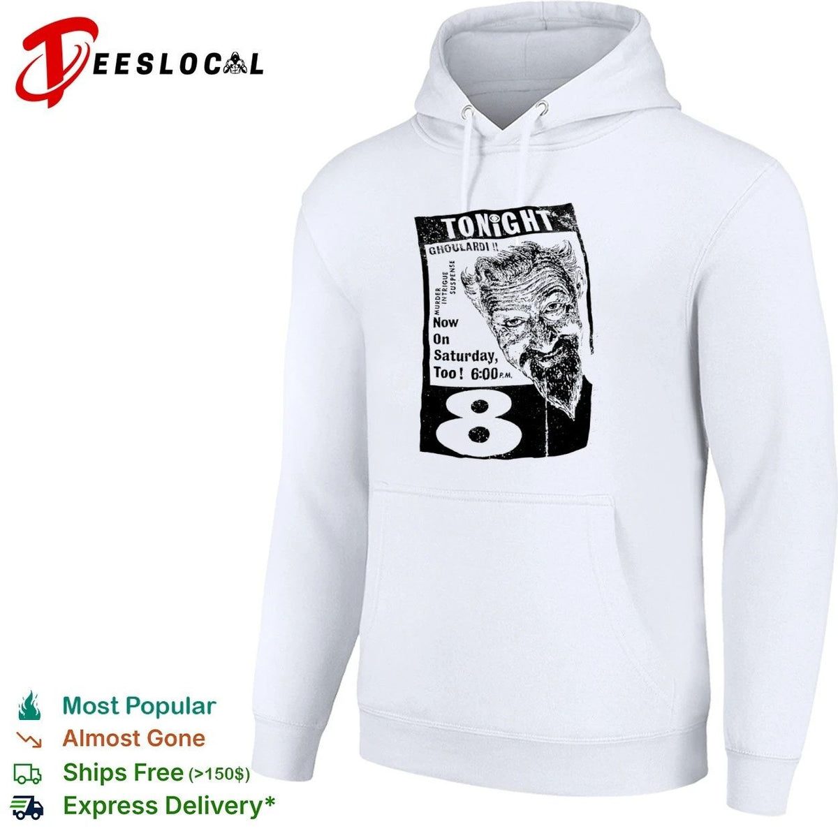 Tonight Ghoulardi Murder Intrigue Suspense Now on Saturday Too 6 00 PM 8 Unisex