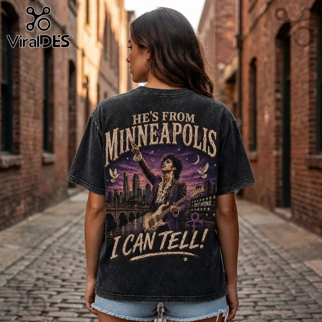 Prince Minneapolis Legacy Vintage Acid Wash T-Shirt