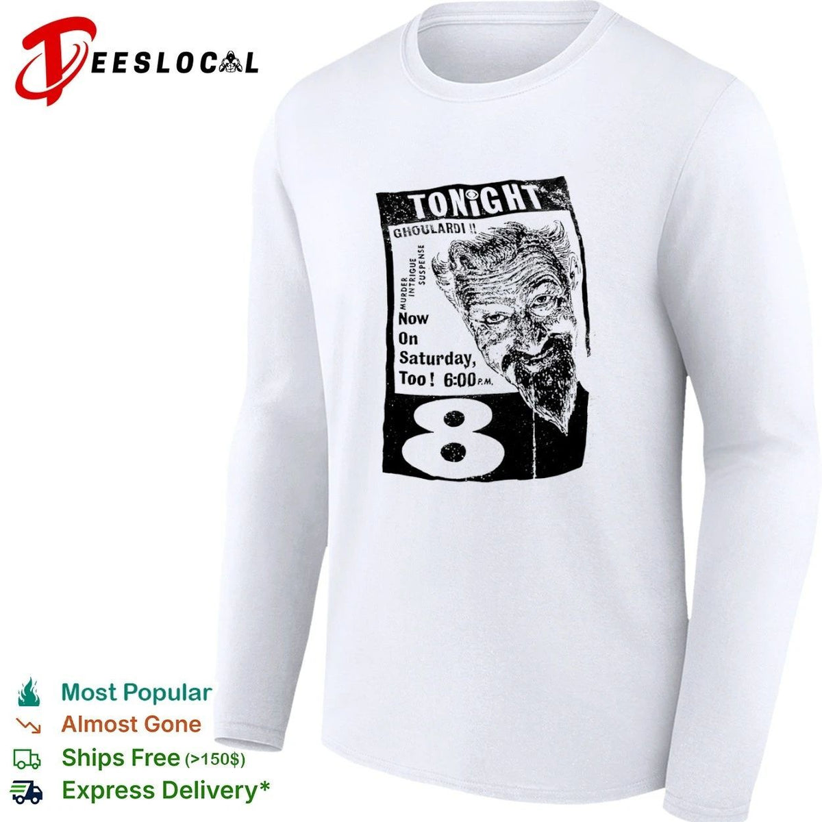 Tonight Ghoulardi Murder Intrigue Suspense Now on Saturday Too 6 00 PM 8 Unisex