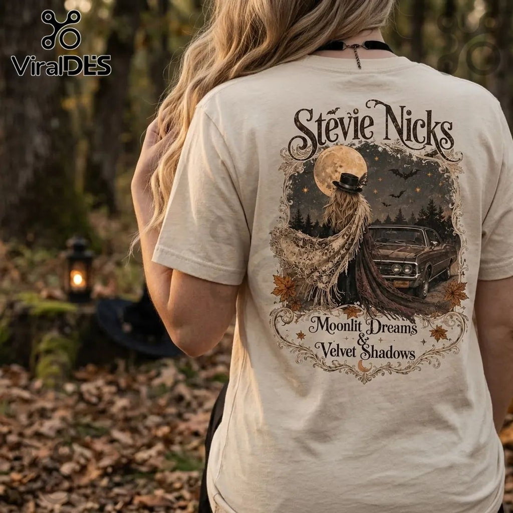 Stevie Nicks Velvet Shadows Beige T-Shirt