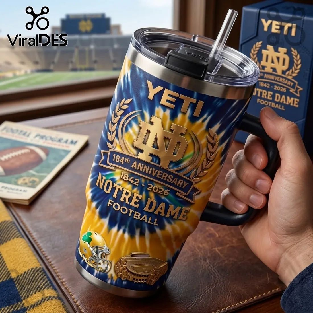 Notre Dame Fighting Irish 184th Anniversary Tumbler