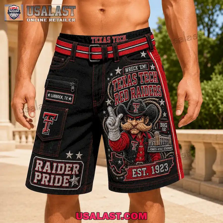 Texas Tech Red Raiders Raider Red Men Cargo Short