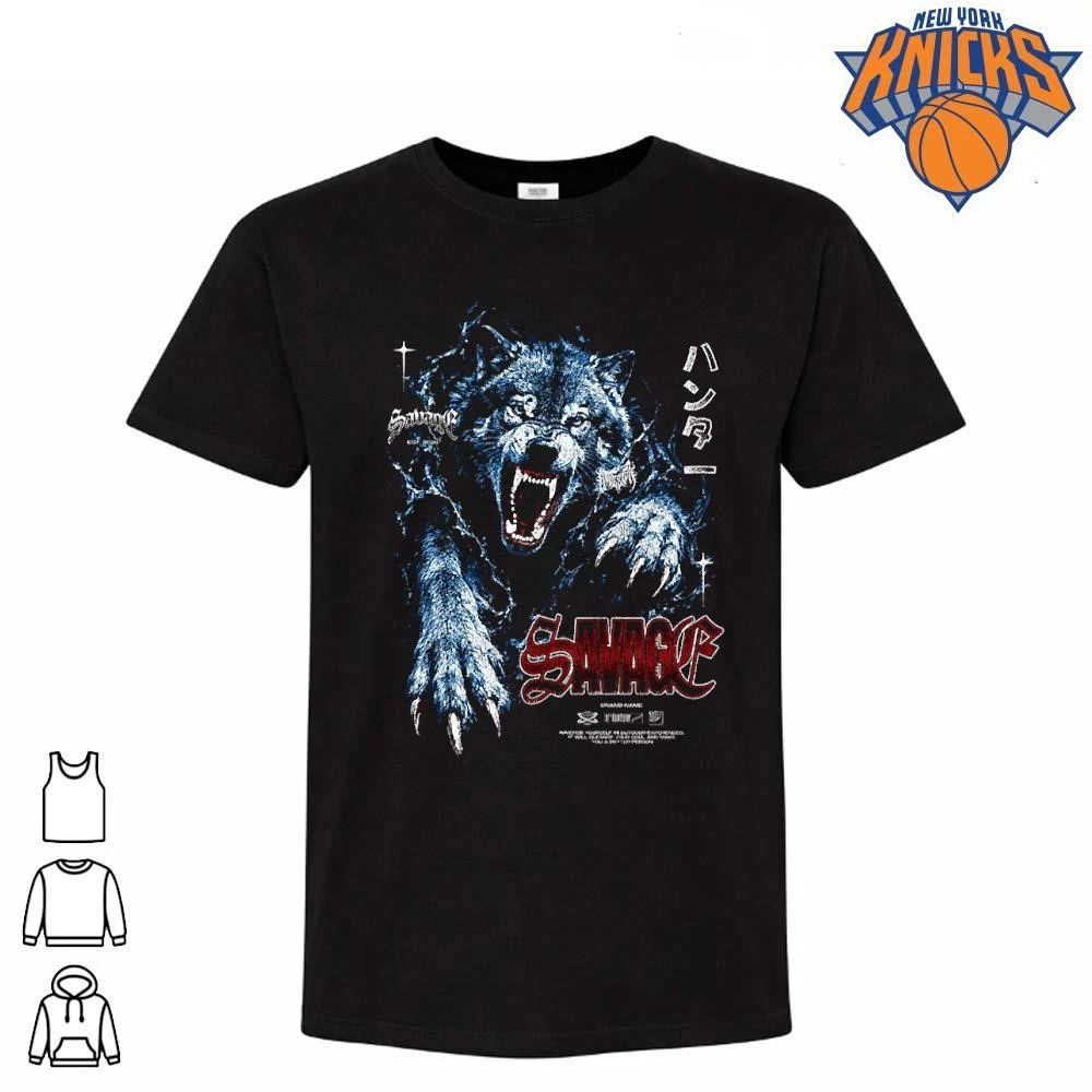 Savage Werewolf Blue Lightning Angry Wolf Head Streetwear Goth Shirt Unisex