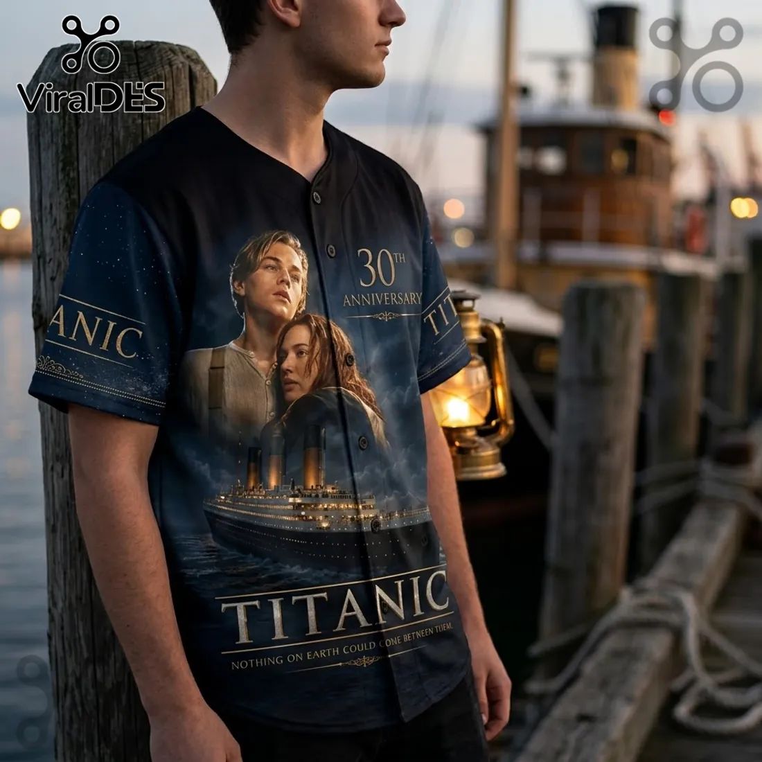 Titanic 30th Anniversary The King Of The World Baseball Jersey