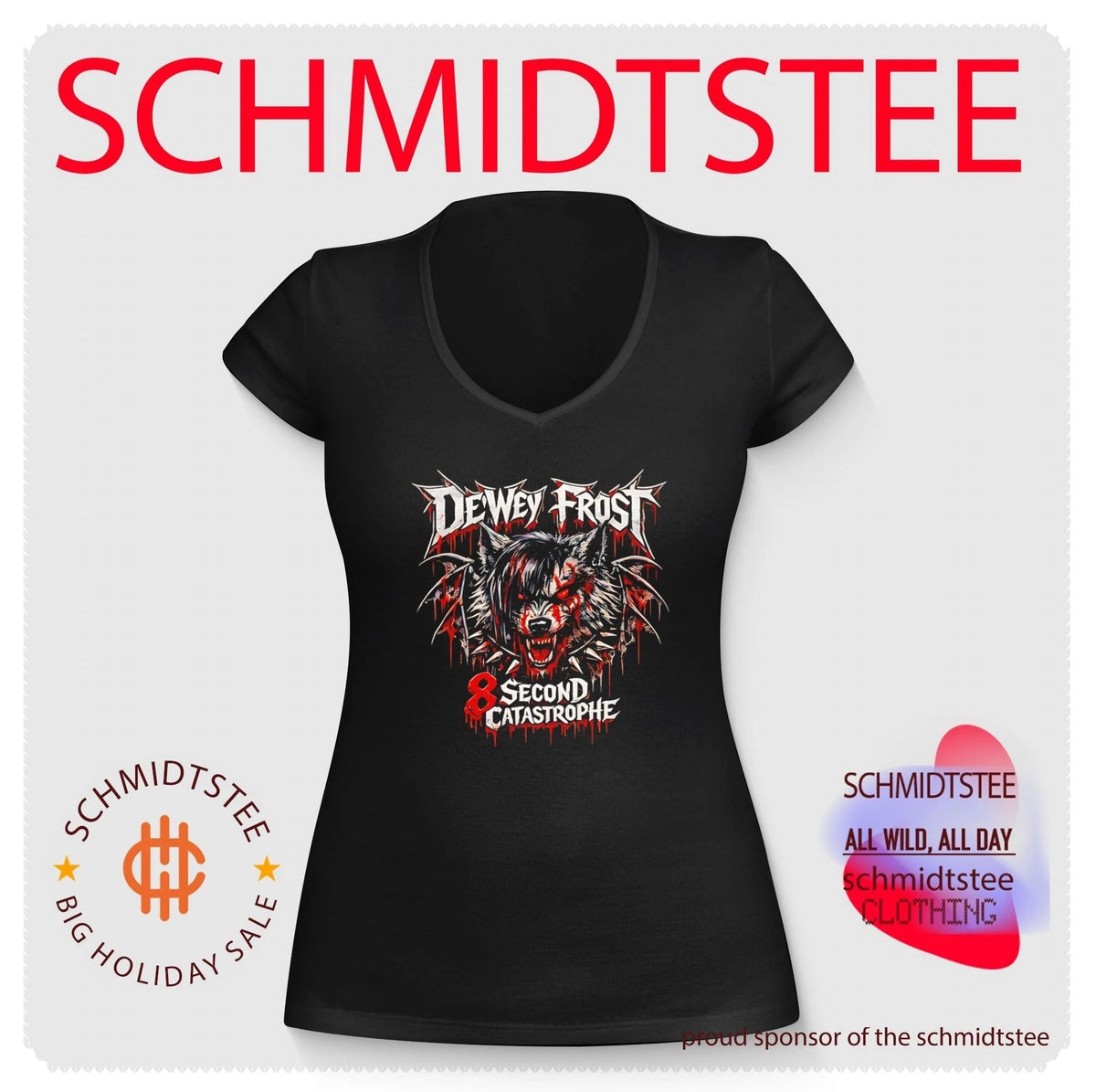 Dewey Frost 8 second catastrophe werewolf illustration shirt Unisex
