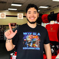 Wtf is a kilometer American flag shirt Unisex