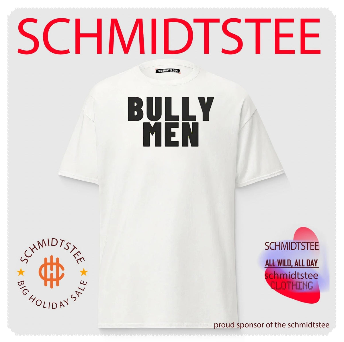 Bully Men simple text shirt Unisex