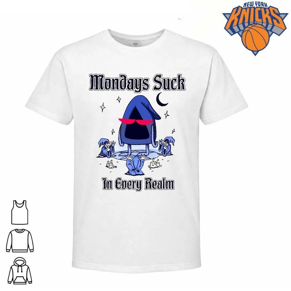 Mondays Suck In Every Realm Cult Wizard Funny Meme Shirt Unisex
