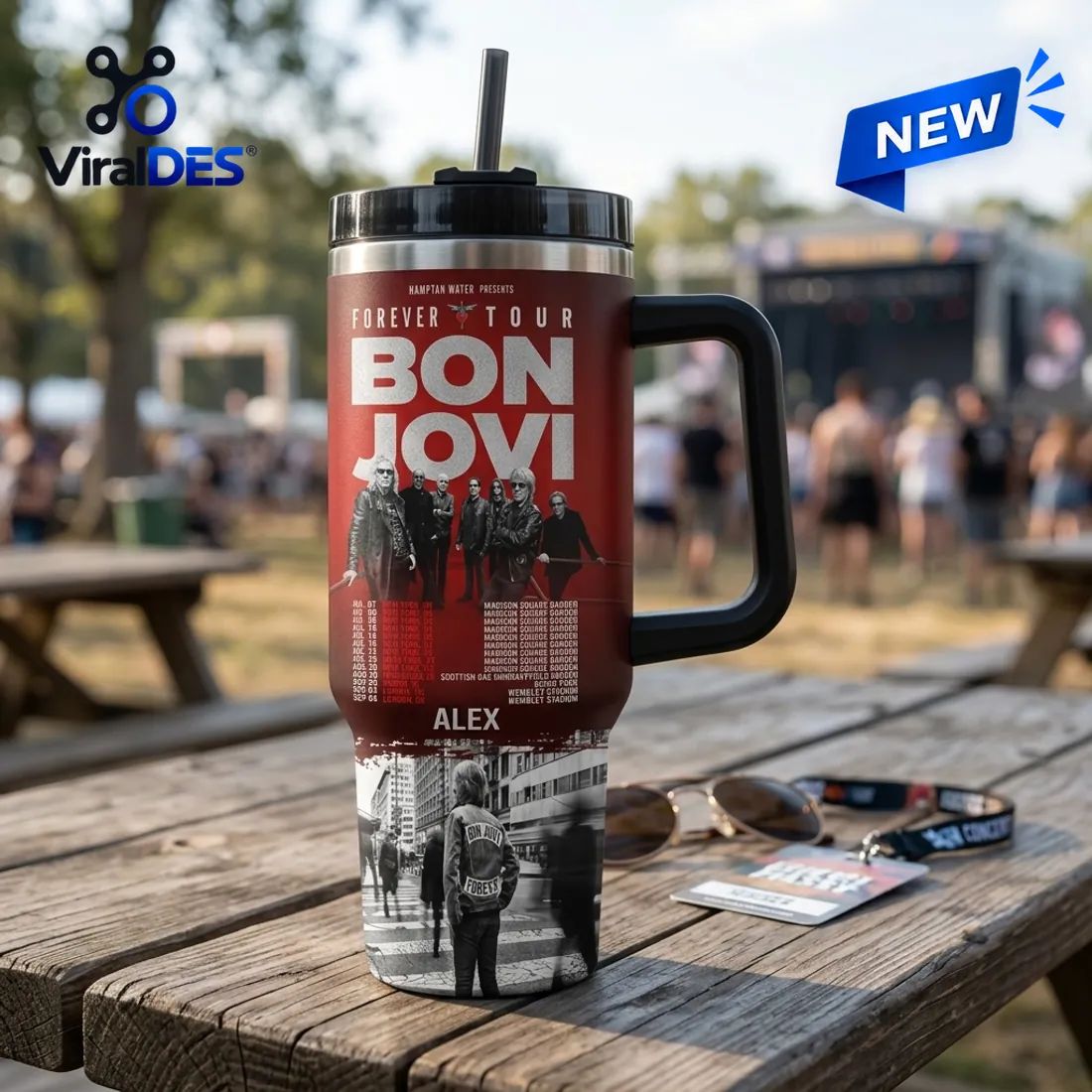 Bon Jovi Forever Legendary Edition Stanley Tumbler