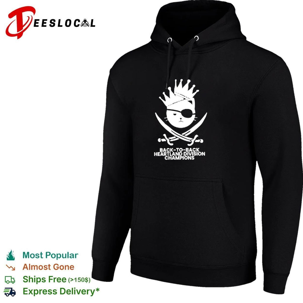 Back-to-Back Heartland Division Champions Cat Pirate Unisex