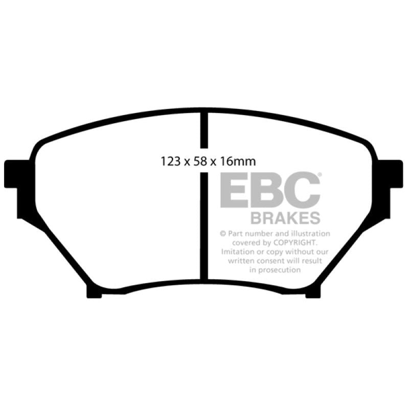 EBC 01-03 Mazda Miata MX5 1.8 (Sports Suspension) Redstuff Front Brake Pads