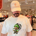 Luigi Native American Headdress Cartoon shirt Unisex