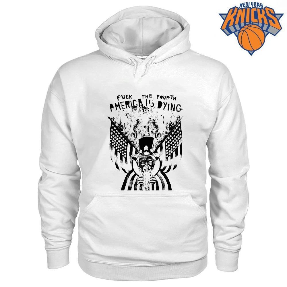 Fuck The Fourth America Is Dying Burning Uncle Sam Punk Grunge Shirt Unisex