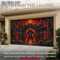 Hellfire Demon Gate Halloween Garage Door Banner