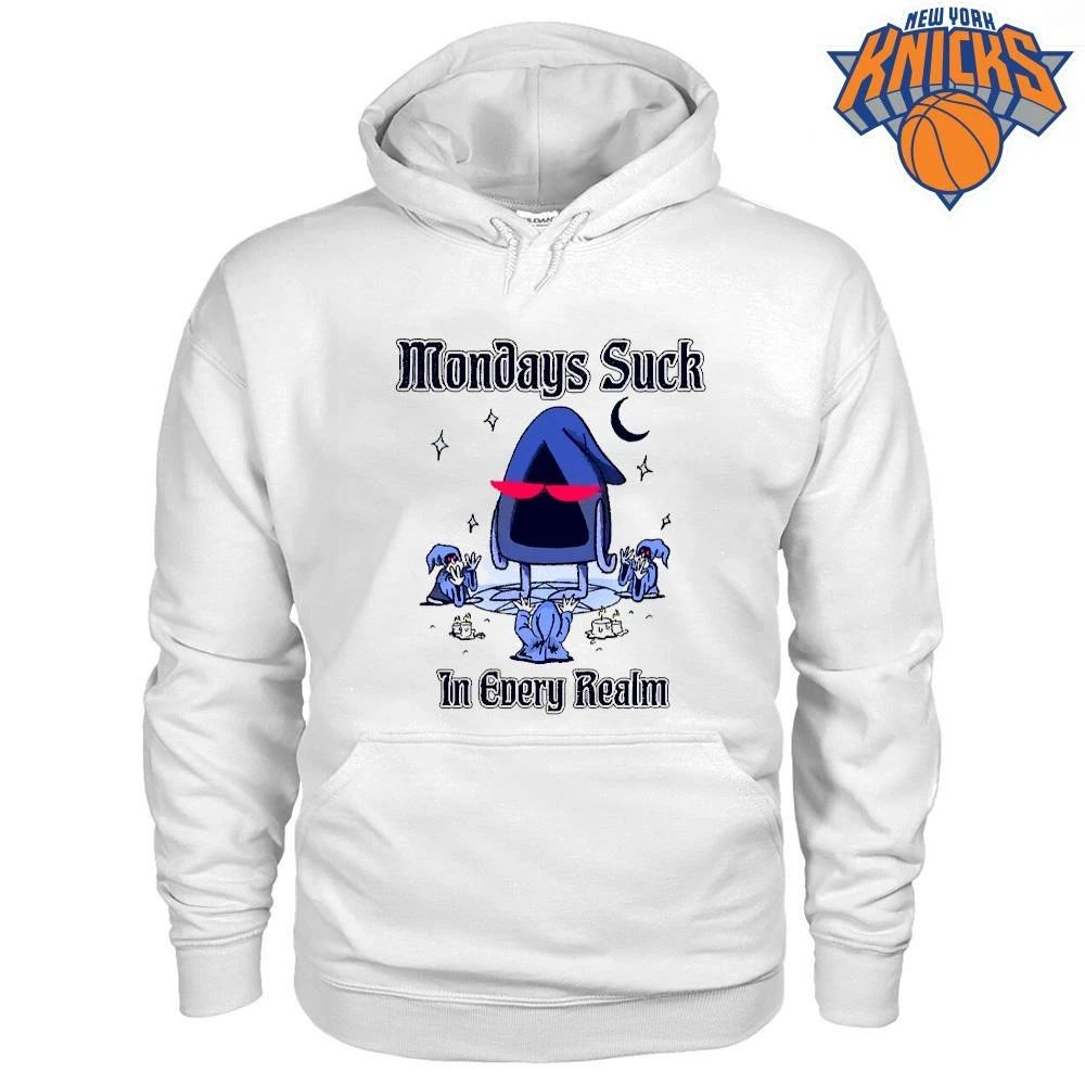 Mondays Suck In Every Realm Cult Wizard Funny Meme Shirt Unisex