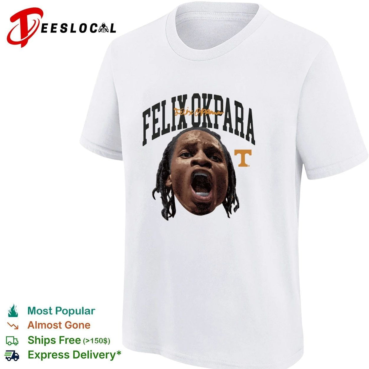 Felix Okpara Tennessee Volunteers NCAA Basketball Unisex