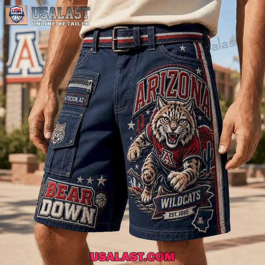 Arizona Wildcats Bear Down Men Cargo Short
