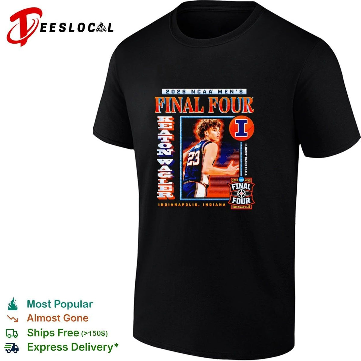 Keaton Wagler Illinois Basketball 2026 NCAA Men’s Final Four Indianapolis Unisex